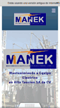 Mobile Screenshot of manek.com.mx