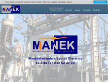Tablet Screenshot of manek.com.mx